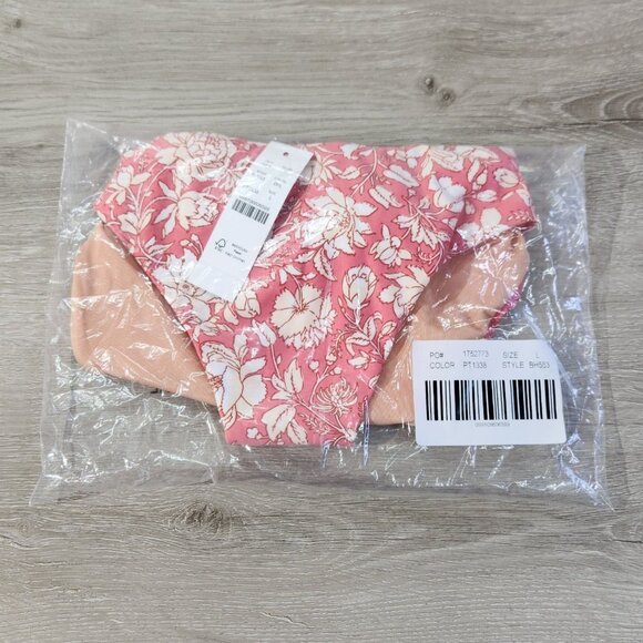 J. Crew Curved Waist Cheeky Bikini Bottom Tossed Floral New With Tags Womens L - Picture 15 of 16